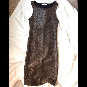 Black & Gold Sparkle Dress